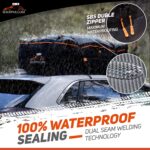 RoofPax Car Roof Bag & Rooftop Cargo Carrier. 19 Cubic Feet. 100% Waterproof Excellent Military Quality Car Top Carrier. Heavy Duty RoofBag. Fits All Vehicle With/Without Rack. 4+2 Door Hooks Included